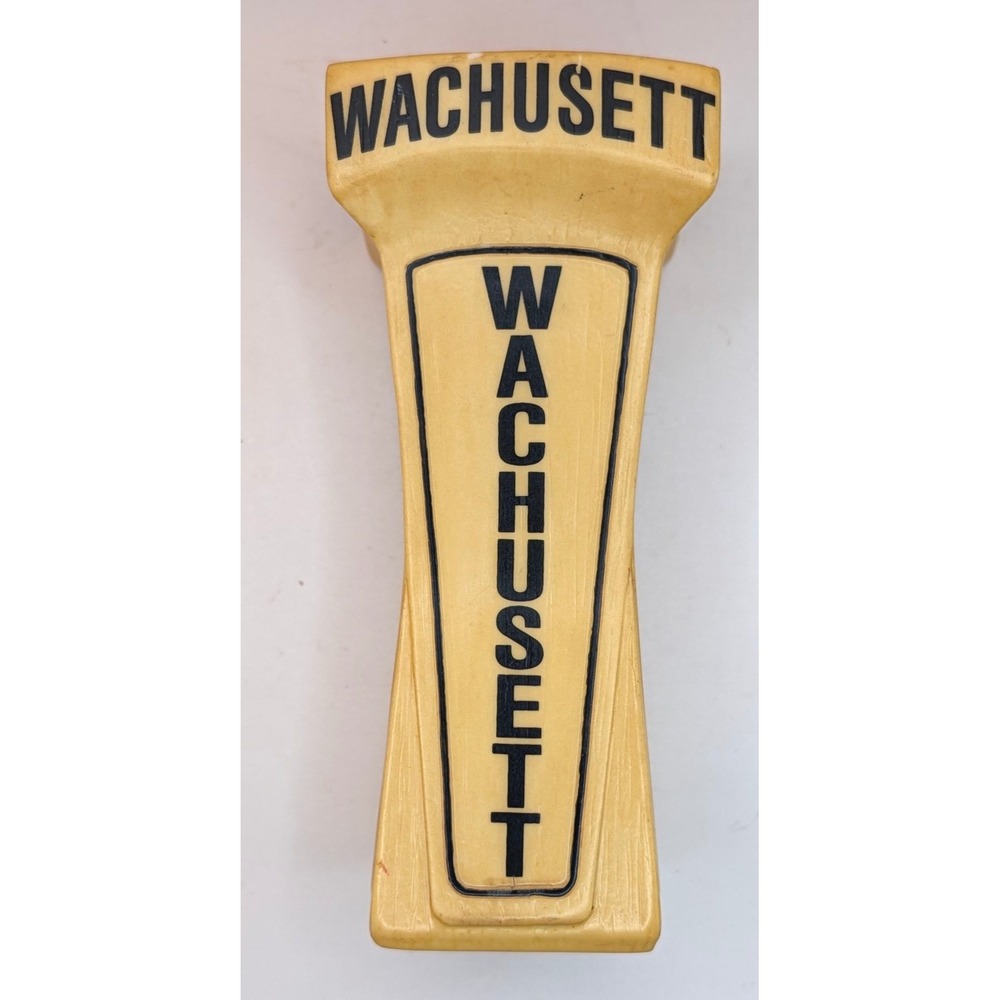 Wachusett Brewing Company Beer Tap Handle 6 Inch Cream Black Barware Collectible